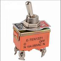 E-TEN 1221 off-on 15A 250V AC 