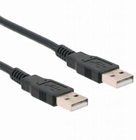  CABLE USB A MALE-A-MALE 2M BLK 102-1020-BL-00200 1175-1074-ND