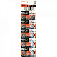 LR-43 (AG12) MAXELL 10/card  