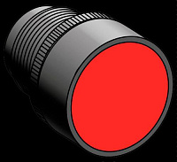 MTB2-EA4 Головка кнопки плоская, красный, пласт.