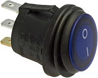 SB040-12V BLUE IP65 on-off 20.2mm 