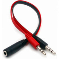 ������-������� ACD-JJ3D3-2RB ����� � �������� + �����, mini Jack F 3.5�� - 2x mini Jack M 3.5��